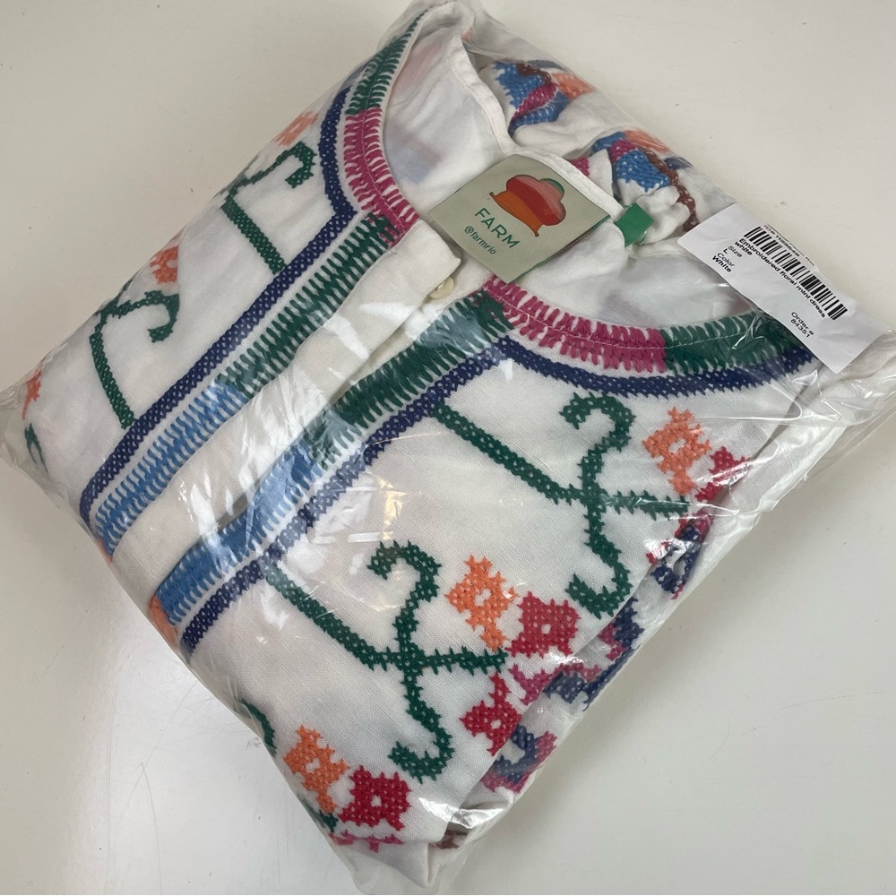 FARM Rio Jimena Embroidered Mini Dress Large NWOT - Picture 12 of 16